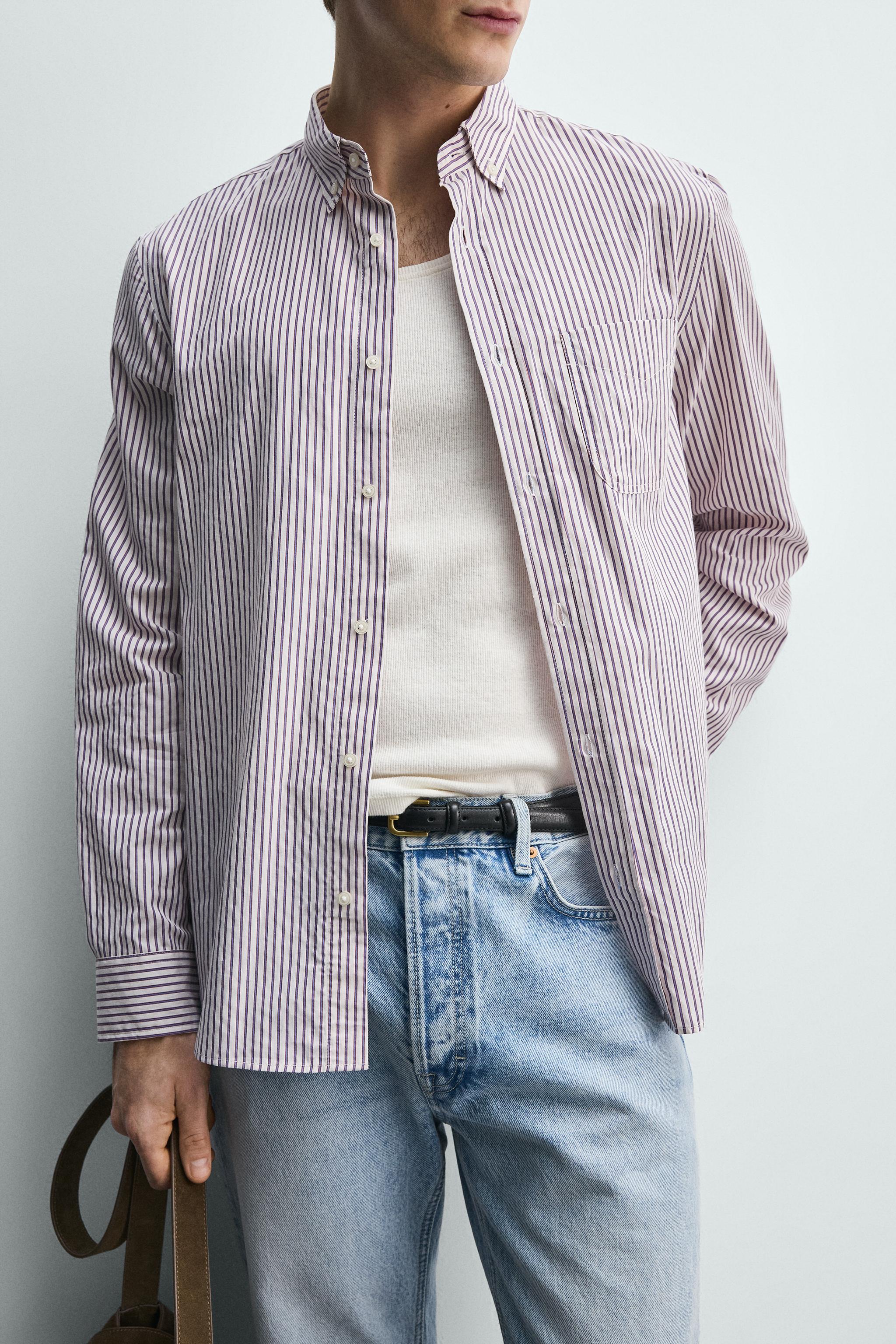 REGULAR FIT STRIPED SHIRT
